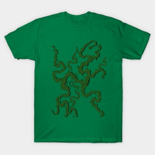 Thorny Vines (Green background) T-Shirt